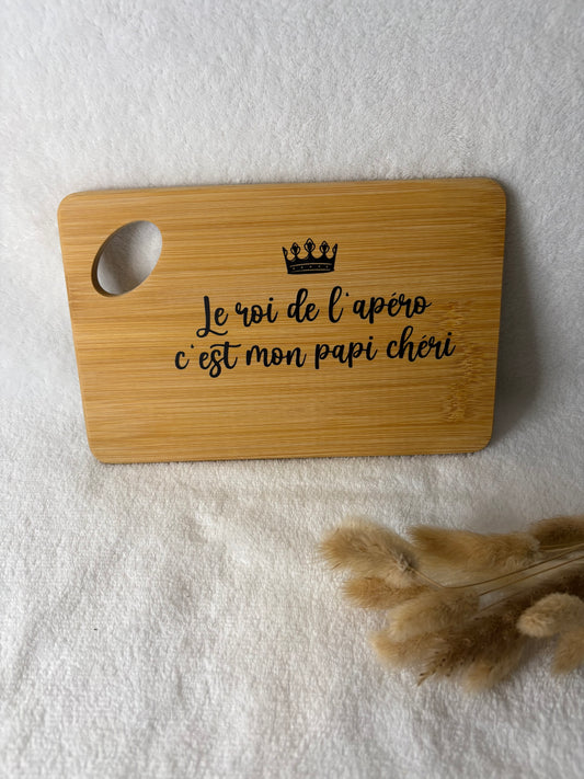 Planche apéritif décorative - Roi de l’apéro