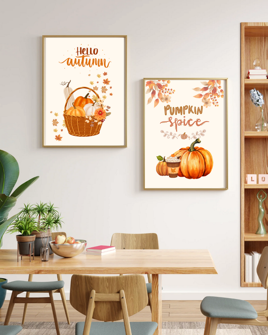Duo - Affiche citrouille